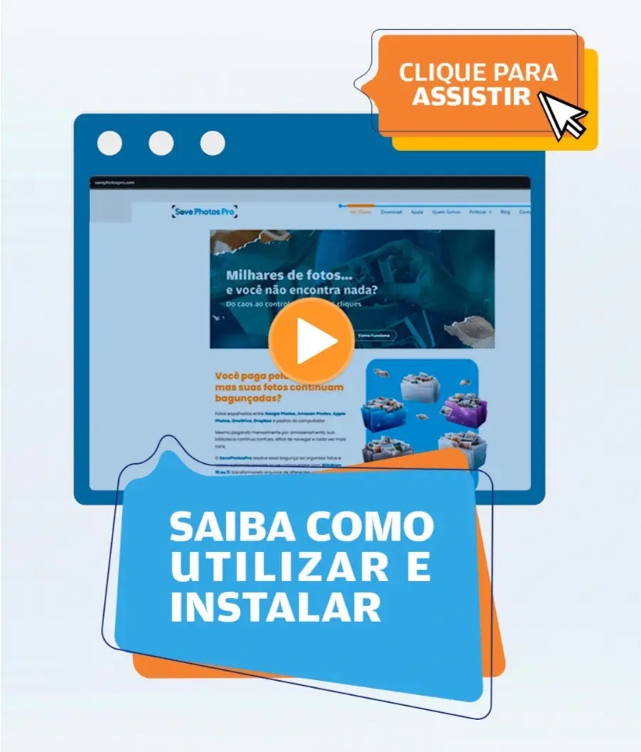 Tutorial SavePhotosPro – Como organizar o Google Takeout passo a passo